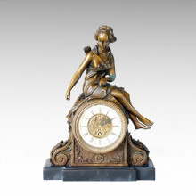 Статуя часов Diana Сидящий колокол Бронзовая скульптура Tpc-032
